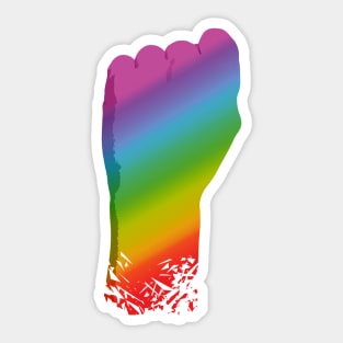 Pride Support Fist Sticker